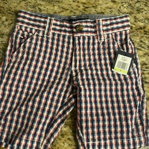 Brand new boys size 4 T Tommy Hilfiger shorts with interior adjustable straps.